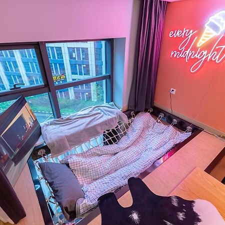 Loft Apartment With Slide Hammock With Movie Viewing Hangzhou Exterior foto
