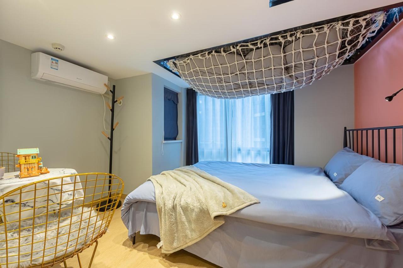 Loft Apartment With Slide Hammock With Movie Viewing Hangzhou Exterior foto