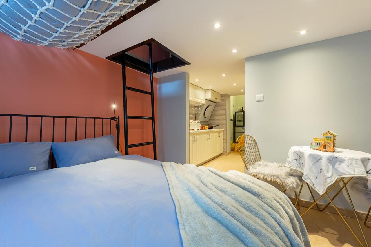 Loft Apartment With Slide Hammock With Movie Viewing Hangzhou Exterior foto