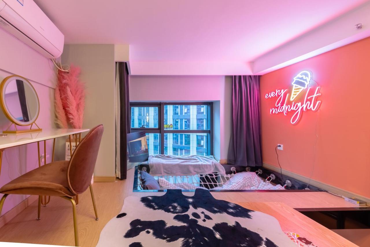 Loft Apartment With Slide Hammock With Movie Viewing Hangzhou Exterior foto